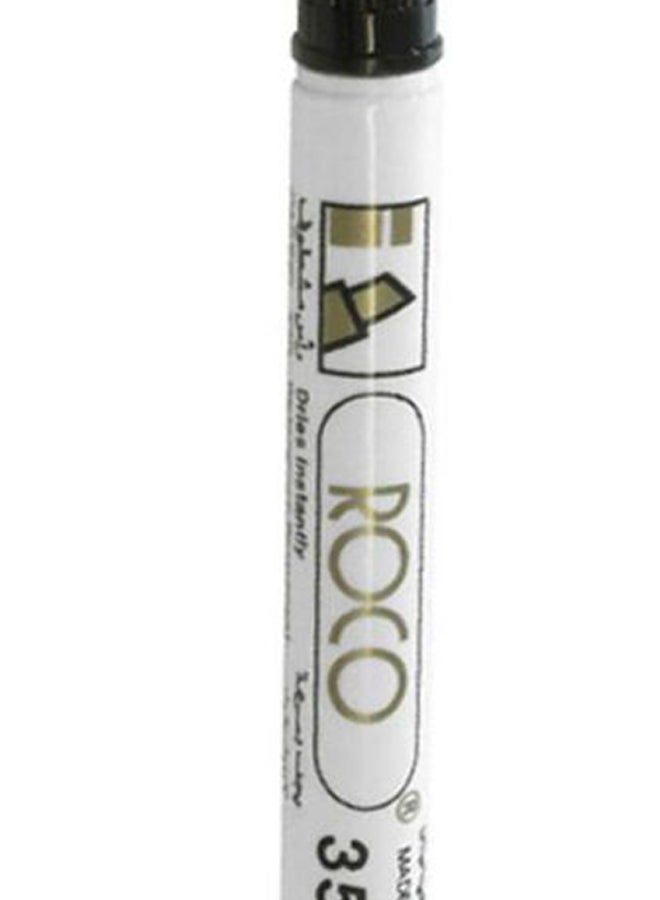 ROCO Chisel Tip Permanent Marker White/Gold/Black  - Image 2