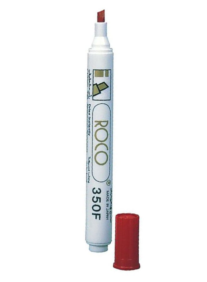 ROCO Chisel Tip Permanent Marker White/Gold/Red  - Image 1
