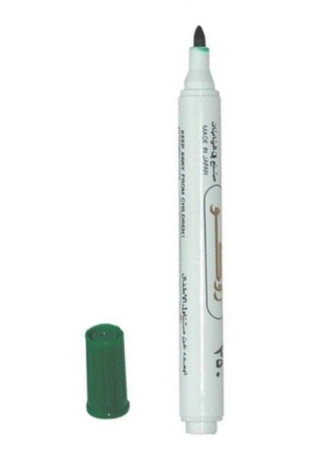ROCO Round Tip Permanent Marker White/Gold/Green  - Image 1
