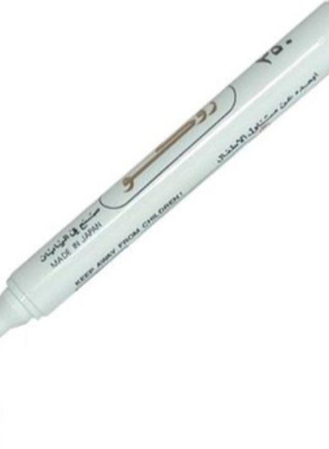 ROCO Round Tip Permanent Marker White/Gold/Green  - Image 2