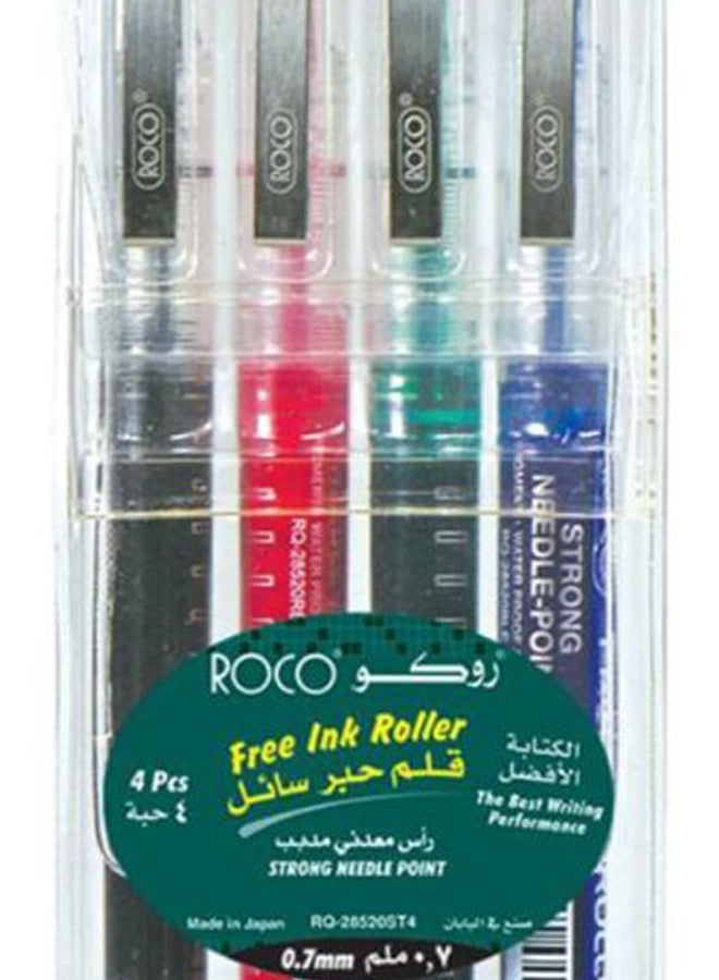 روكو طقم أقلام حبر سائلة من 4 قطع متعدد الألوان - Image 2