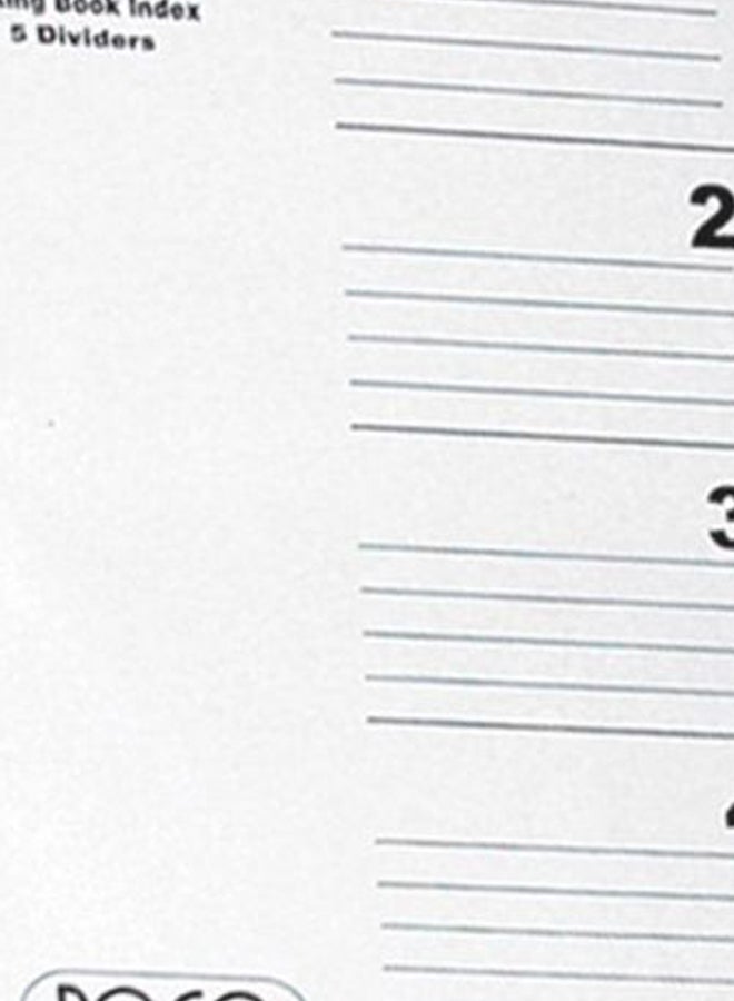 روكو فواصل فهرسة للكتب بحلقة مقاس A4 متعدد الألوان - Image 2