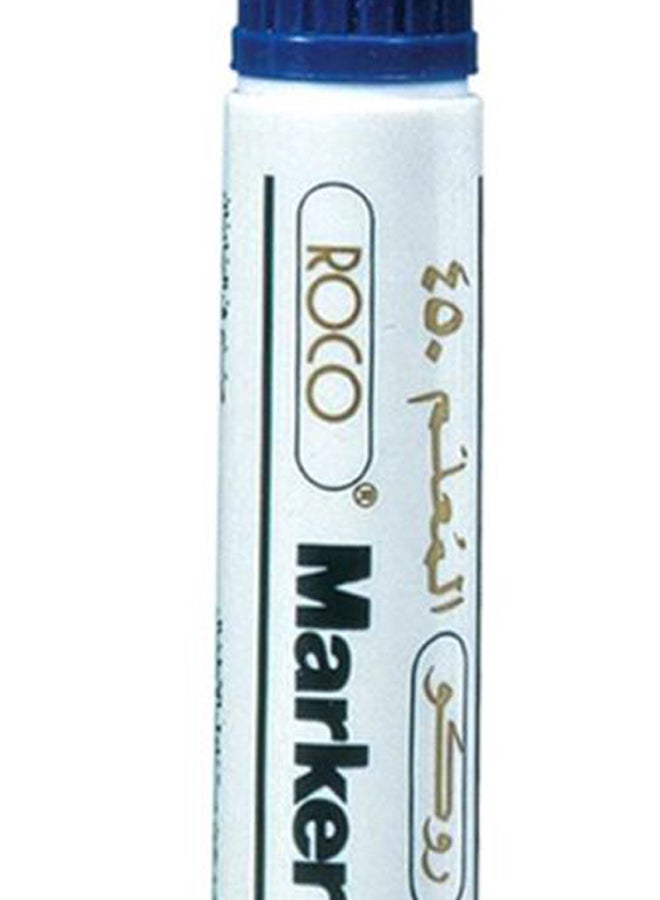 ROCO Chisel Tip Permanent Marker White/Gold/Blue  - Image 2