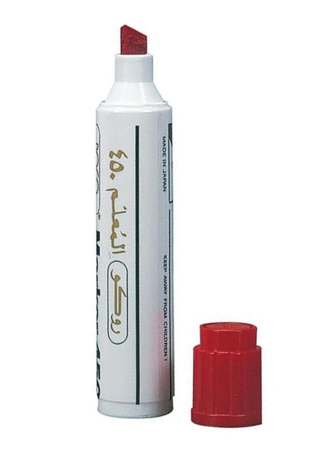 ROCO Chisel Tip Permanent Marker White/Gold/Red  - Image 1