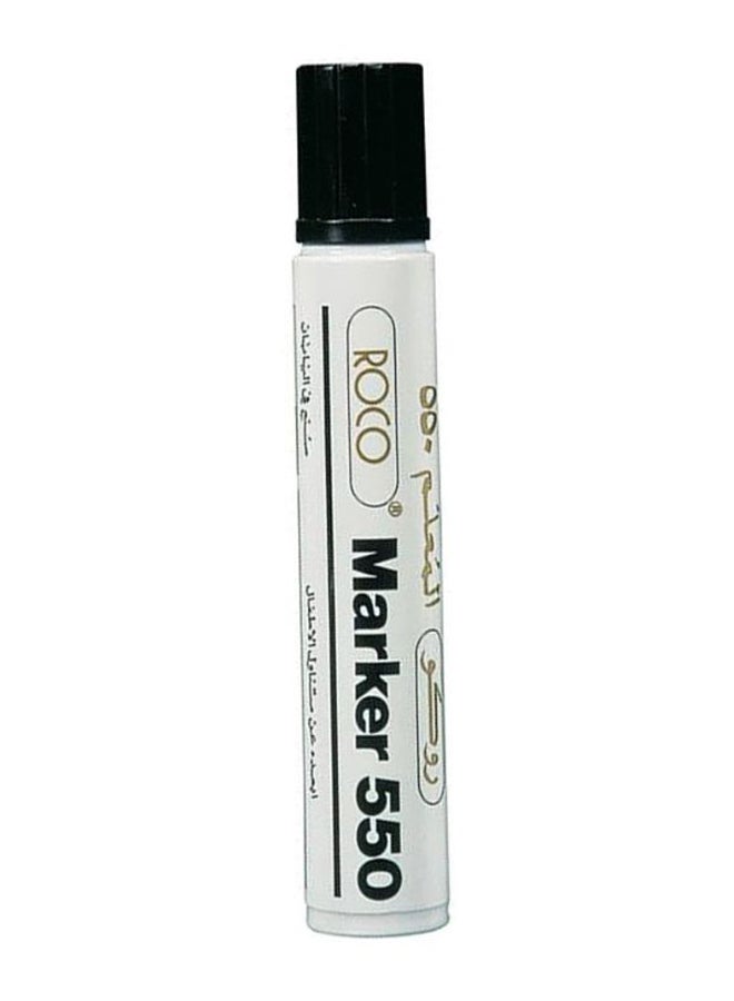 ROCO Chisel Tip Permanent Marker White/Gold/Black  - Image 1