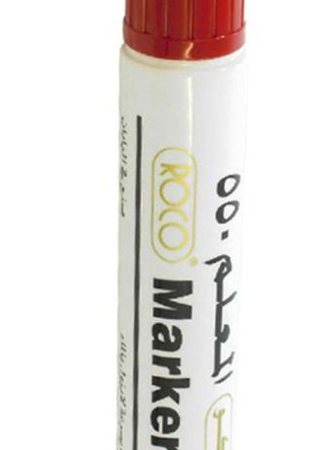 ROCO Chisel Tip Permanent Marker White/Gold/Red  - Image 2