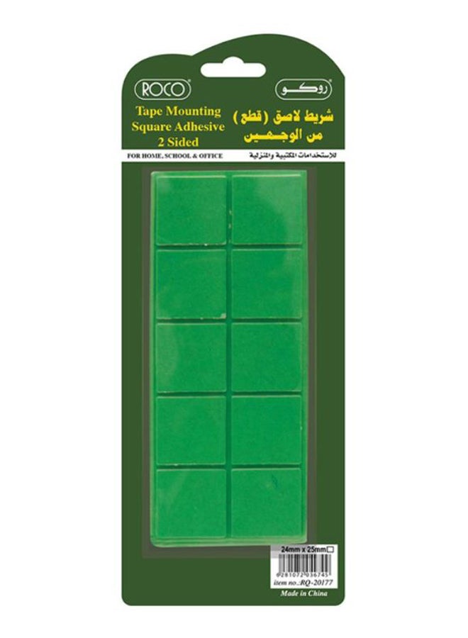 روكو شريط لاصق (قطع مربعة) أخضر/ بيج/ أصفر - Image 1