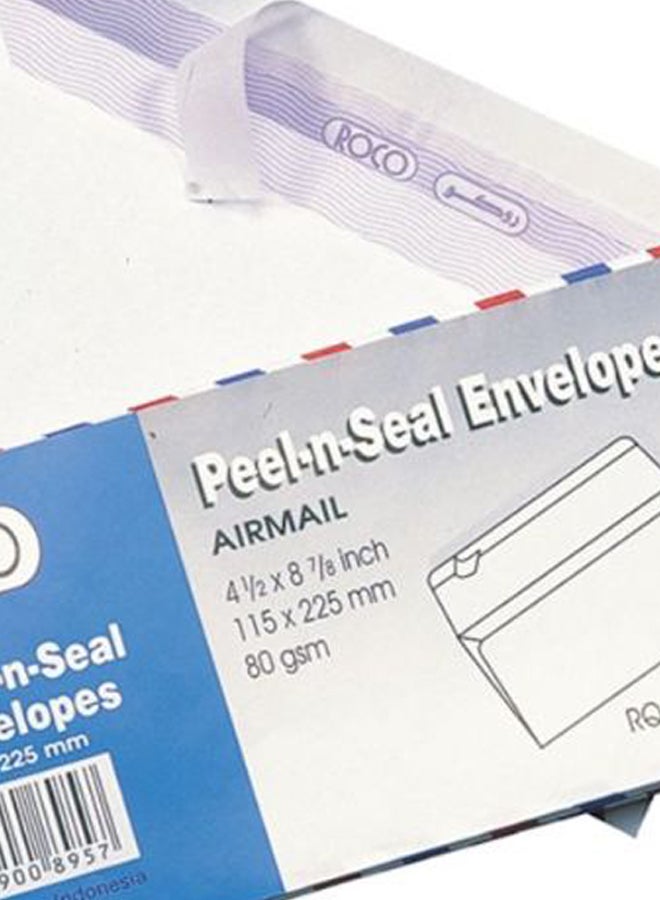 روكو حزمة من 50 ظرفاً بشريط لاصق قابل للإزالة أزرق/ أبيض/ رمادي - Image 2