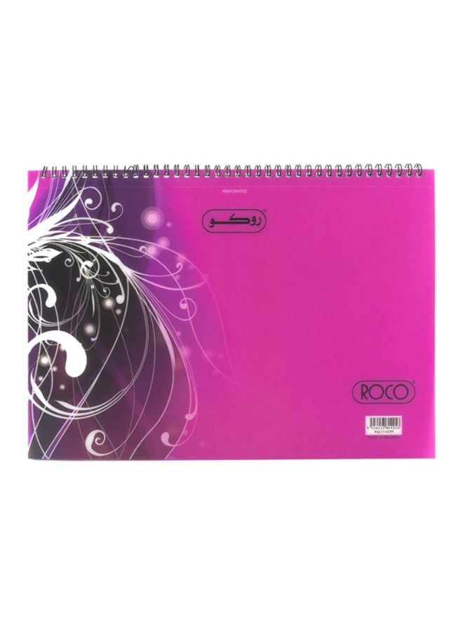ROCO Graphic Printed Spiral Bound Sketch Pad Multicolour - Image 1