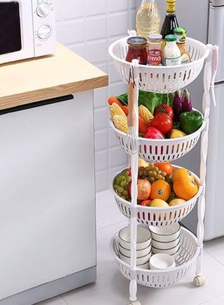 4-Tier Rolling Shelves Plastic Cart Organizer White 91x33cm - v1597068860/N39639227A_3