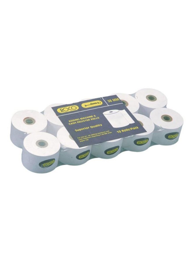 ROCO 10-Piece Single Ply Machine Paper Roll