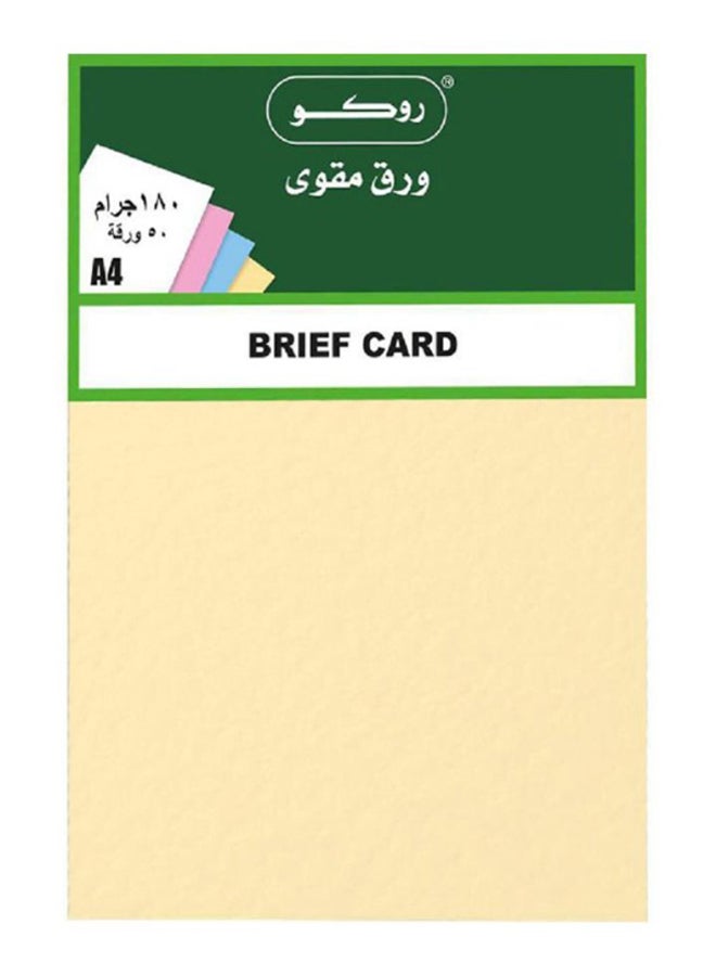 ROCO 50-Piece Plain Brief A4 Card Stock Set | Best Price KSA | Riyadh ...