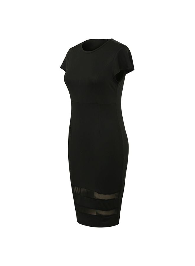 Generic - Slim Fit Midi Dress Black - Image 1