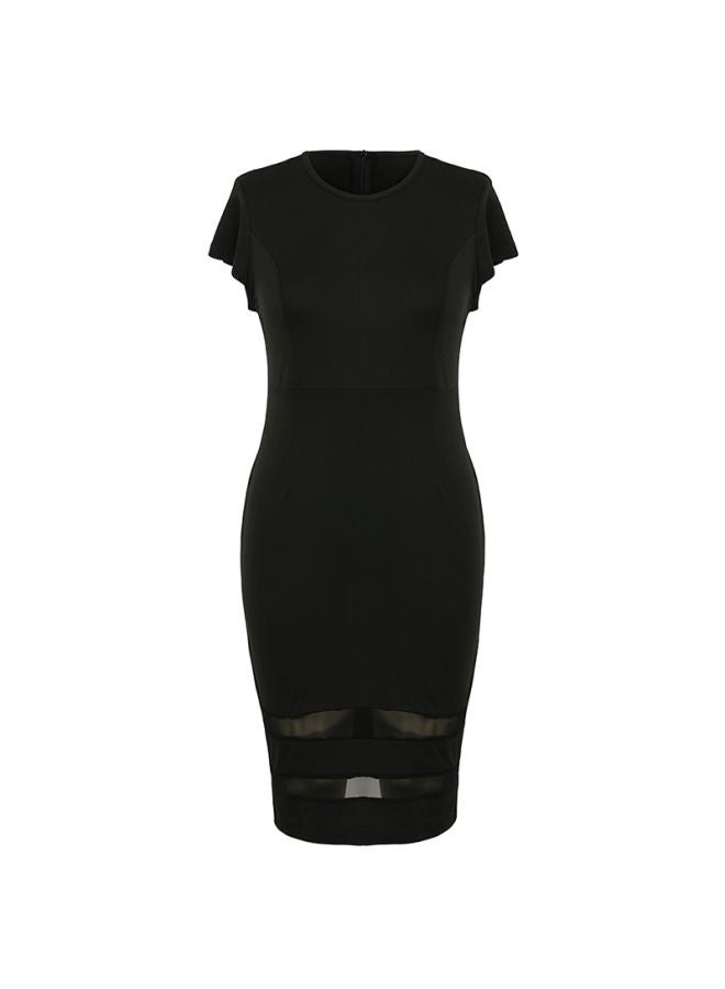 Generic - Slim Fit Midi Dress Black - Image 1