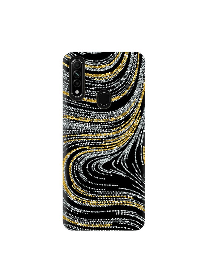 إيه إم سي ديزاين غطاء حماية بتصميم نسيجي فاخر بنمط دوامات لهاتف أوبو A31 متعدد الألوان - Image 2