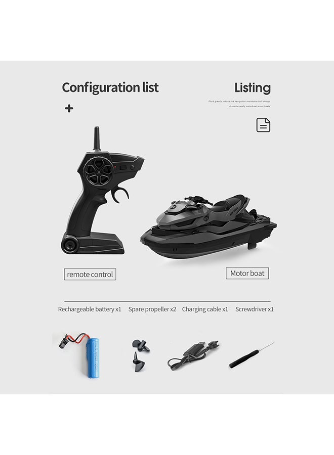 2.4Ghz RC Motorboat 27x12.5x15.7cm - Image 2