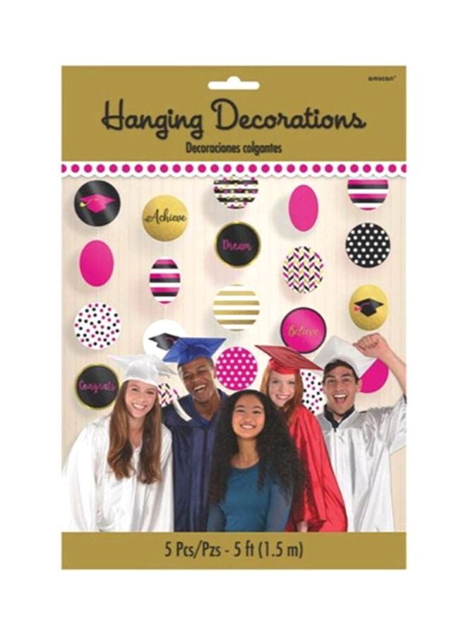 Amscan 5-Piece Party Hanging Decoration Set 1.5meter