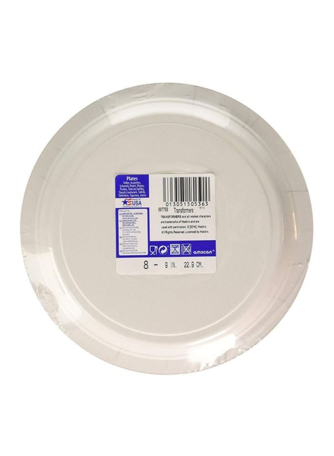 Amscan 8-Piece Transformers Plates Set 9inch - Image 2