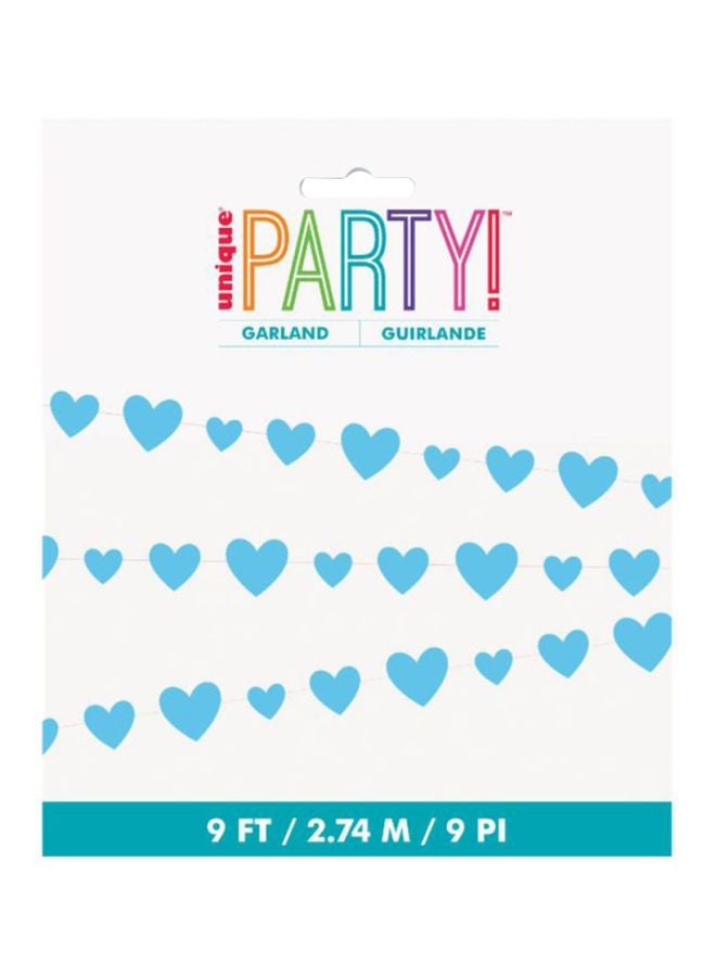 يونيك حبل تزيين بتصميم قصاصات قلوب 2.75متر