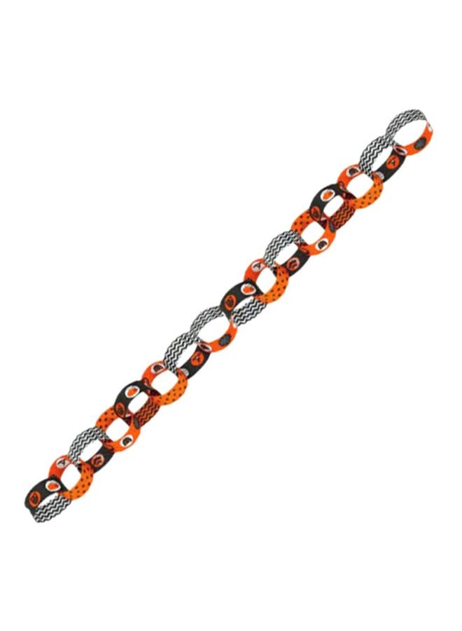 أمسكان إكليل مع سلسلة ورقية للهالوين