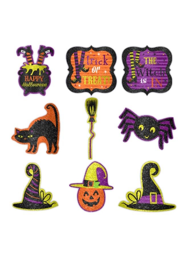 أمسكان مجموعة قصاصات ورقية جذابة ولامعة من 9 قطع - Image 1