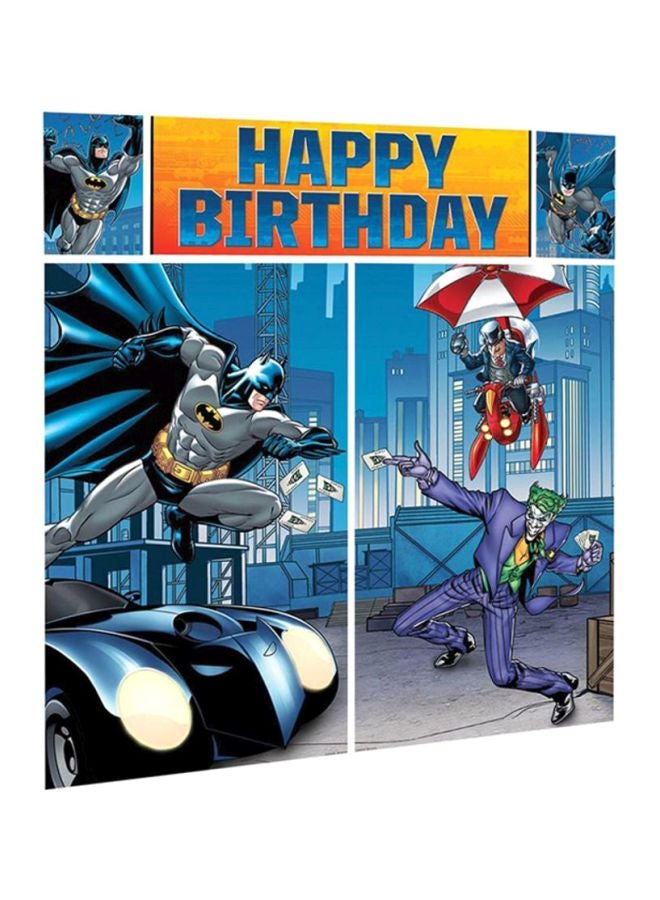 أمسكان طقم تزيين الحائط بتصميم مشهد لباتمان - Image 1