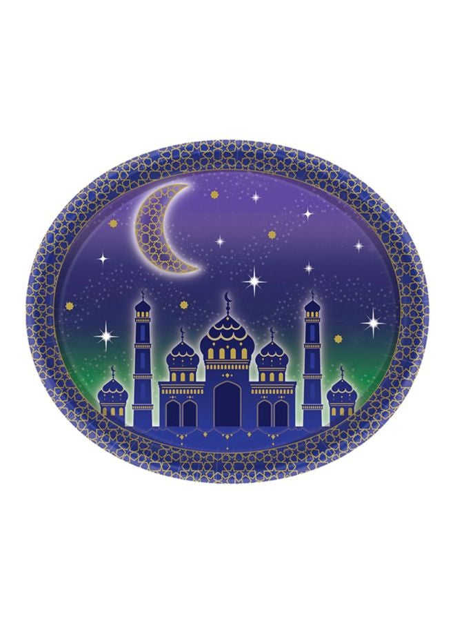 Amscan 8-Piece Printed Plate Set 12inch Tableware Party Supplies 12inch