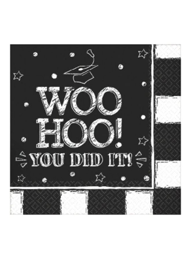 Amscan 36-Piece Printed Grad Beverage Napkin Set