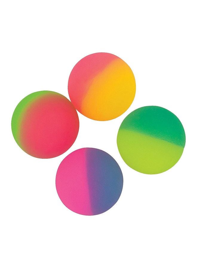 Unique Pack Of 8 Two Tone Bounce Balls 3cm - Image 2
