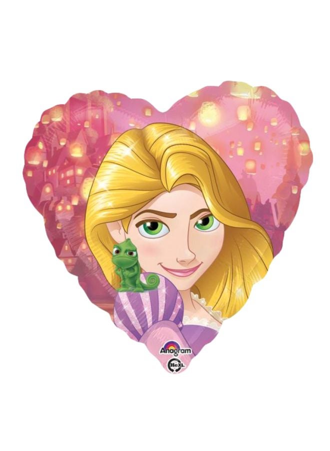 Anagram Disney Princess Rapunzel Printed Heart Shaped Balloon S60 18cm 
