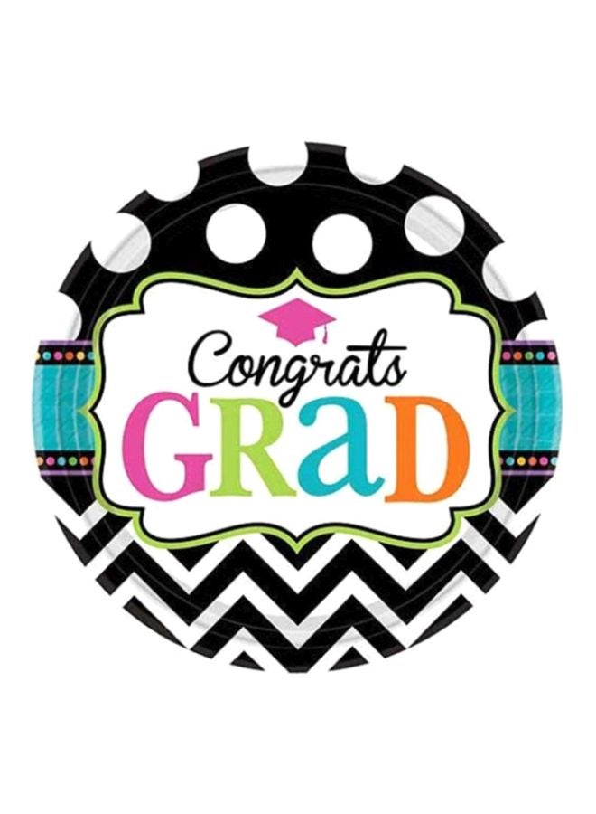 Amscan 60-Piece Graduation Party Plate Set