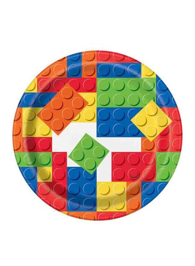 Unique Building Blocks Plates 7inch  - Image 1