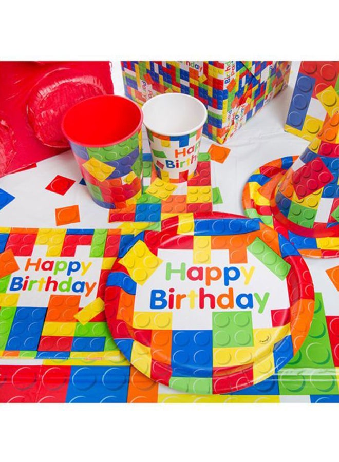 Unique Building Blocks Plates 7inch  - Image 2