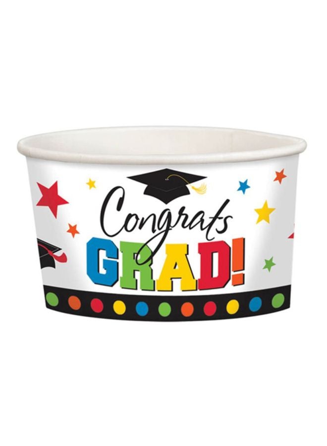 أمسكان كوب حلوى للحفلات مزين بطبعة "Congrats Grad"