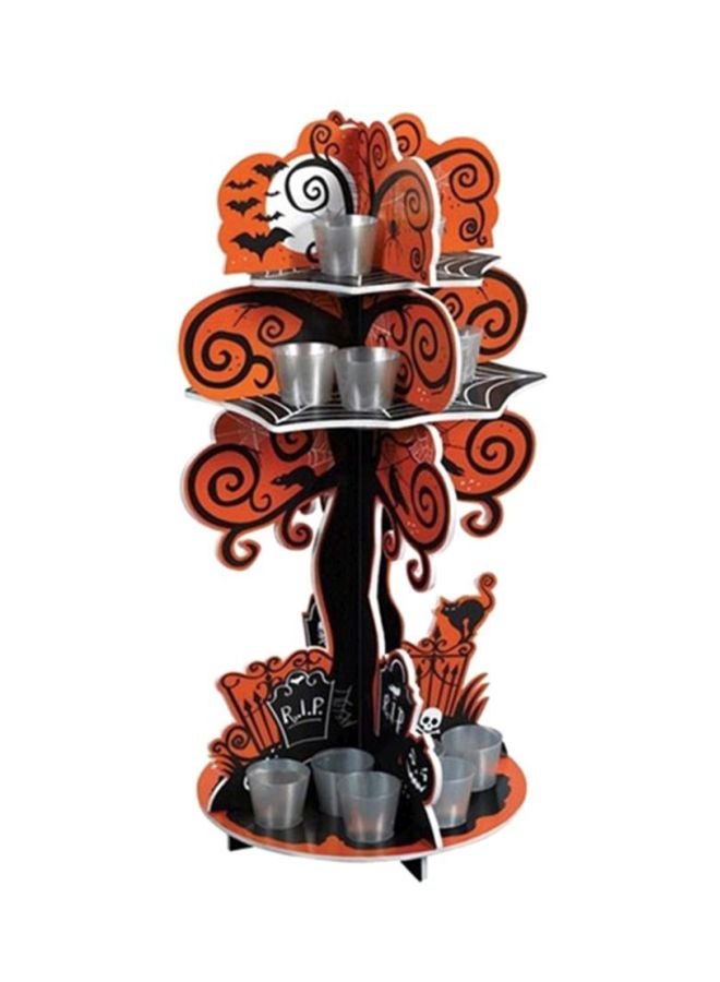 Amscan Decorative Spooky Tree Shot Glass Holder 12 x 1.5 x 15inch