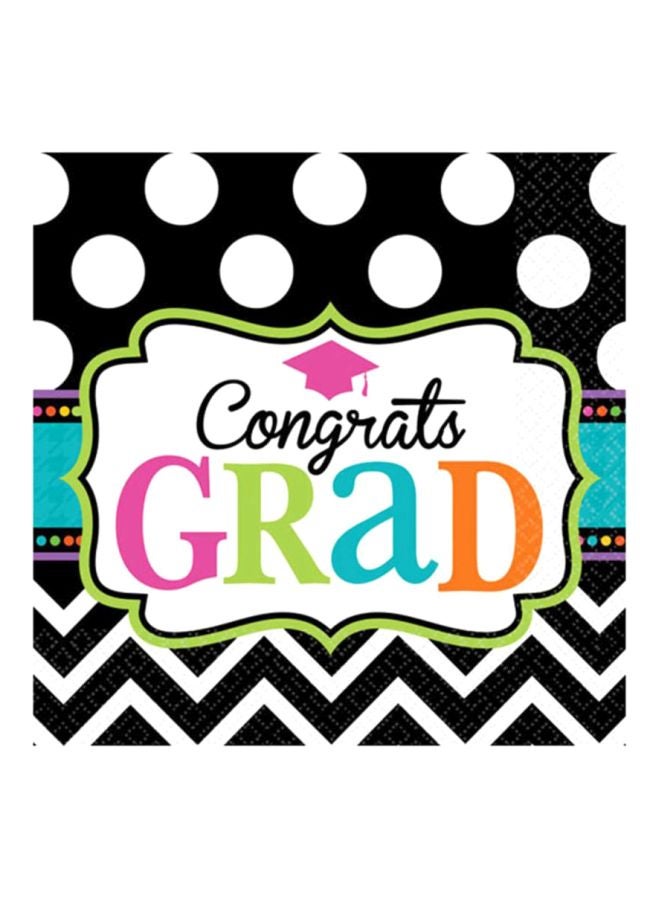 Amscan 125-Piece Graduation Dream Big Beverage Tissue Set