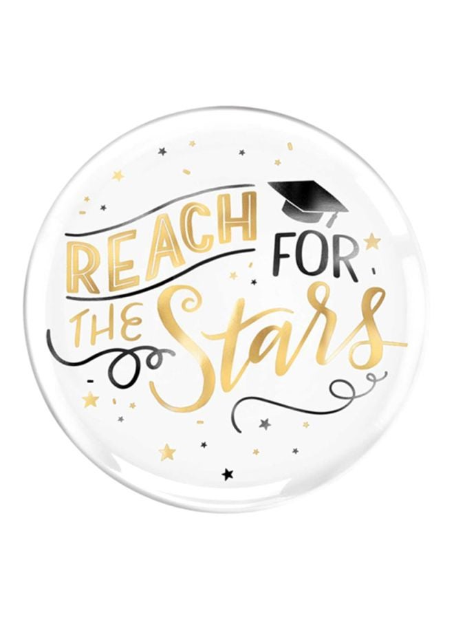 Amscan Reach For The Stars Printed Plastic Platter 14inch