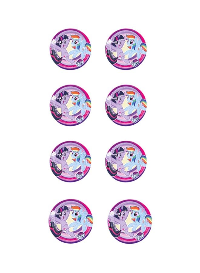 Amscan 8-Piece My Little Pony Printed Plate Set 7inch - Image 1