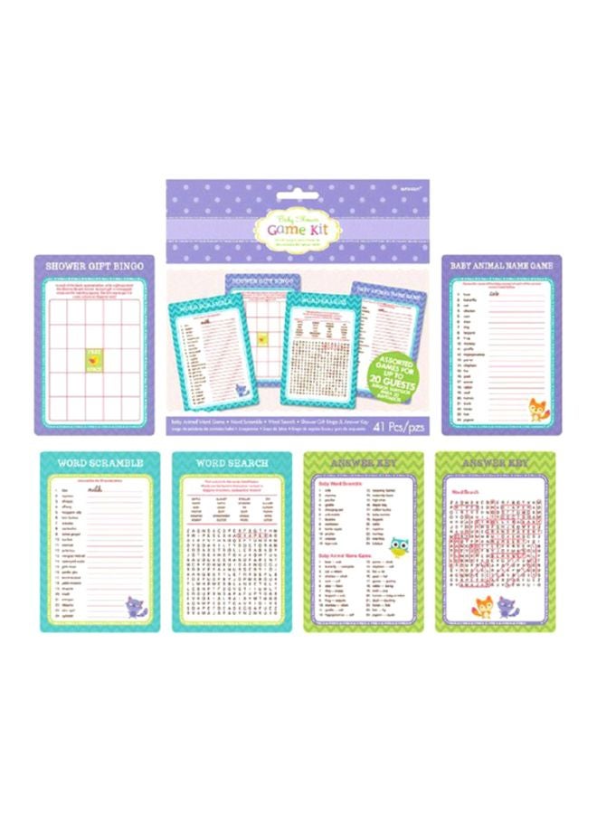 Amscan Party Woodland Welcome Game Sheet Kit - Image 1