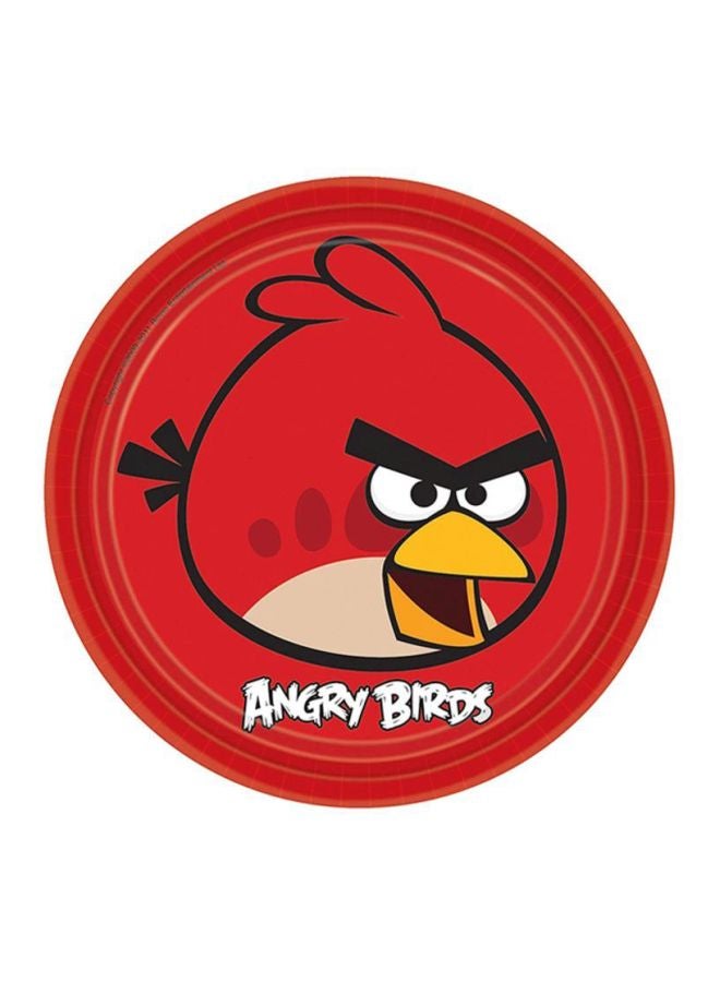 Designware 8-Piece Angry Birds Party Plate Set 9inch