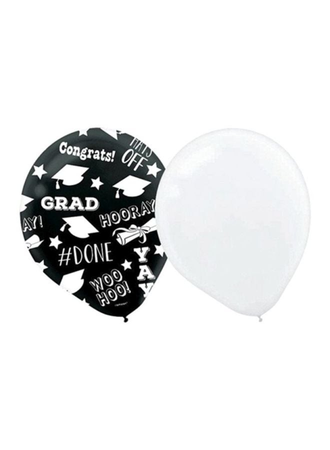أمسكان 2 بالون لاتكس بطبعة "Grad" 12بوصة