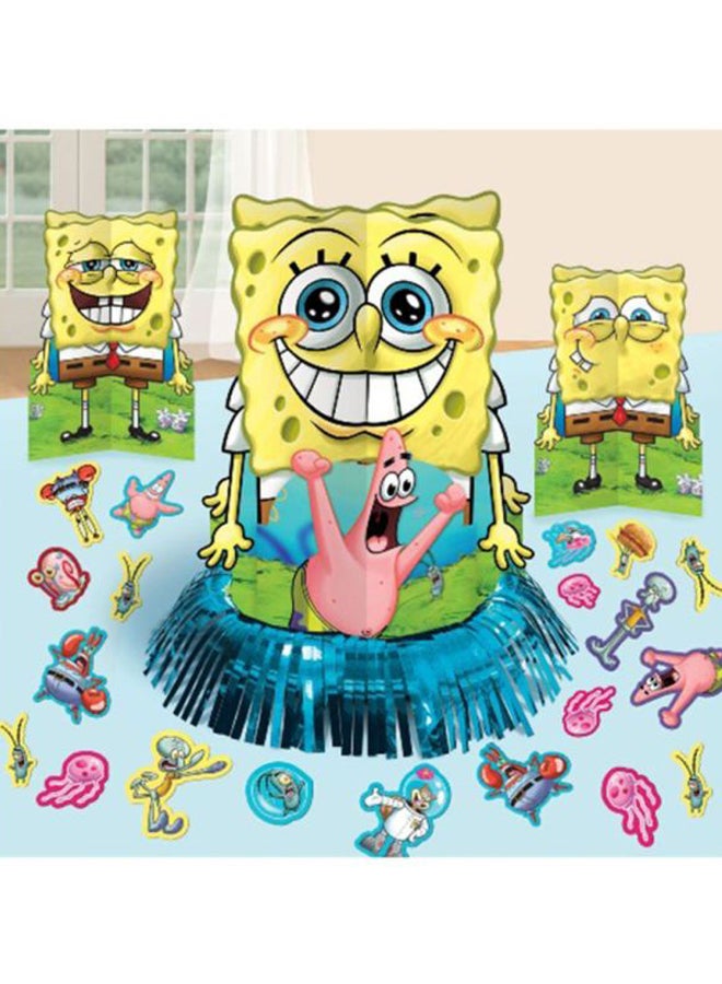 Designware - 23-Piece SpongeBob Table Decoration Set for Kids Birthday Theme Party Supplies, Table Centerpiece Decorations - Image 1