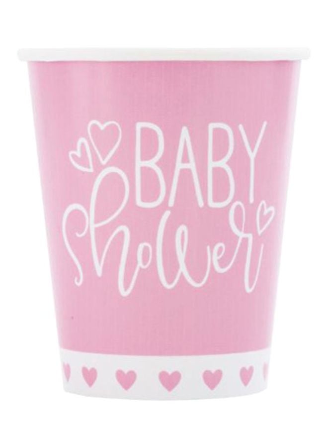 Unique 8-Piece Baby Shower Hearts Cup Set