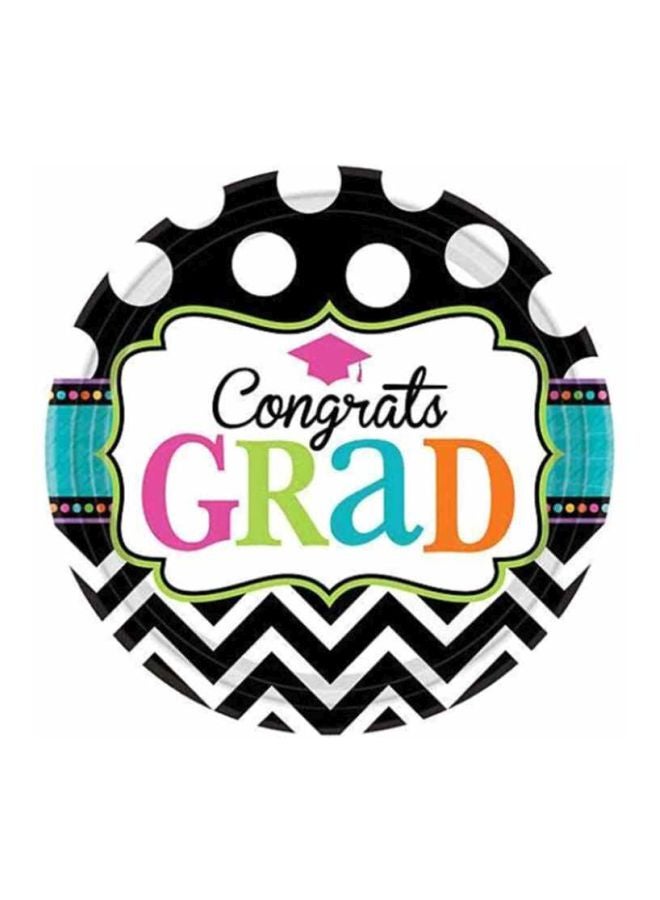 Amscan 60-Piece Dream Big Graduation Dessert Plate Set