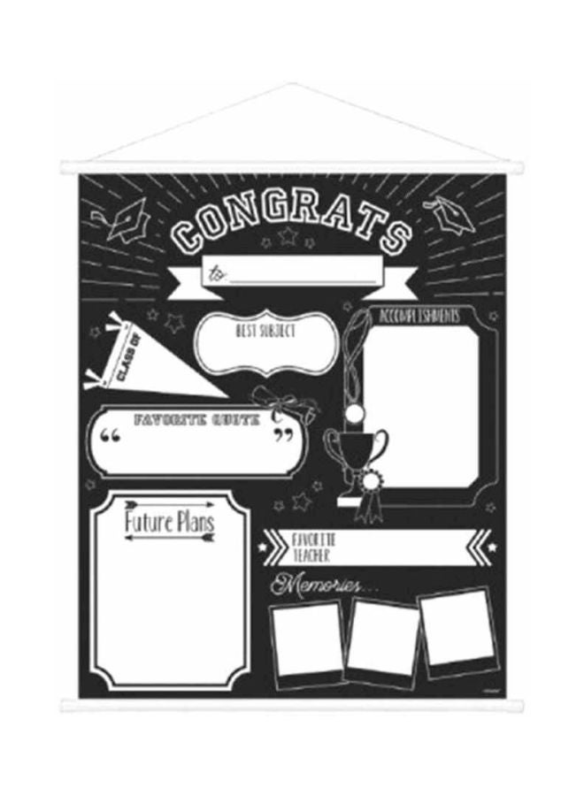 Amscan Graduation Milestone Sign Board