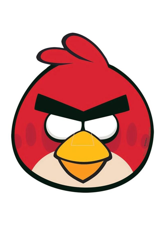 Amscan 8-Piece Angry Birds Mask Set - Image 1