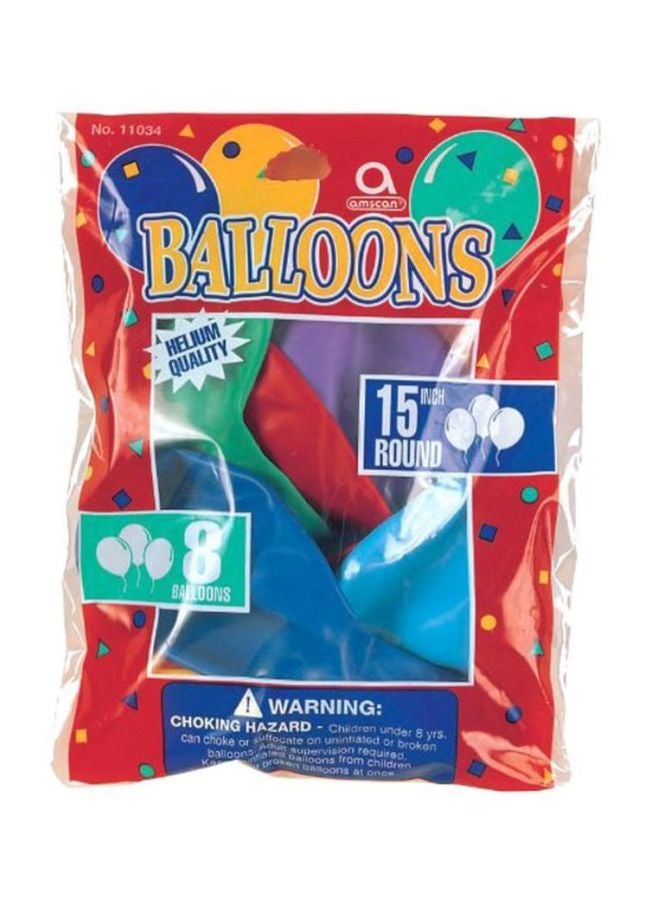 أمسكان مجموعة بالونات هيليوم من اللاتكس من 8 قطع طراز 11034 15بوصة