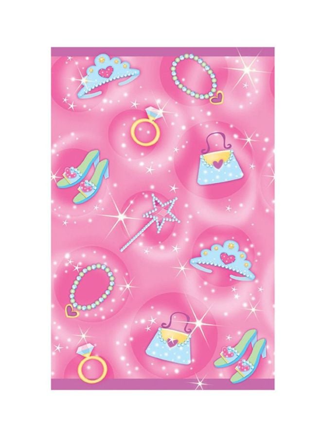 Amscan Princess Plastic Tablecover 102 x 54inch Rectangular, Birthday Party Decorations 102 x 54inch - Image 1
