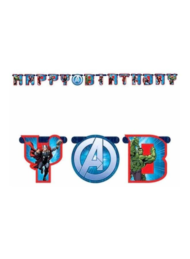 Amscan Avengers Happy Birthday Banner
