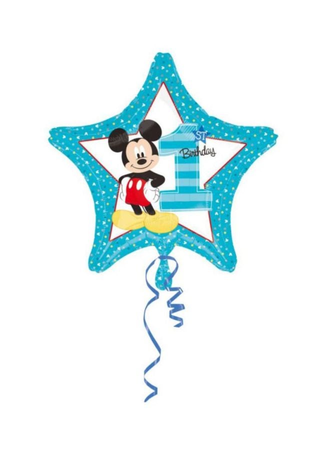 Amscan Mickey 1st Birthday Balloon S60 19inch - Image 1